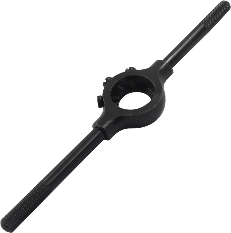 OSVJE 1" Die Round Die Stock Holder, Thread Tap Wrench Steel Body Stock Holder with Additional Screws, Adjustable Removable Handle for Mechanics/Tradespeople - Image 1